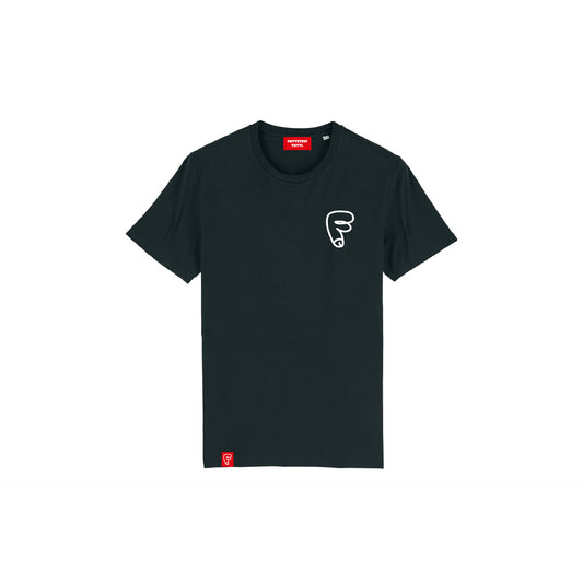 T-shirt nero Marchio