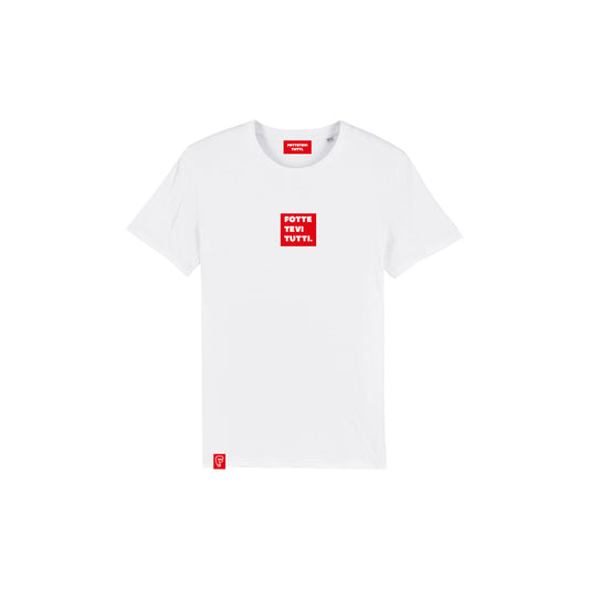 T-shirt bianca box logo